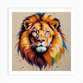 Lion Painting 1 Art Print