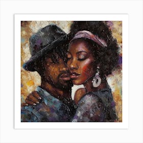 Echantedeasel 93450 African American Black Love Stylize 995 C1768a61 A92e 4c1a 97fd 0a49831b80d4 Art Print