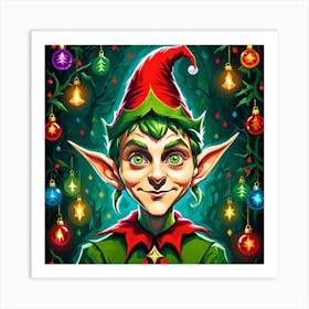 Christmas Elf 1 Art Print