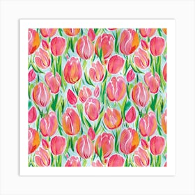Watercolour Tulip Art Print
