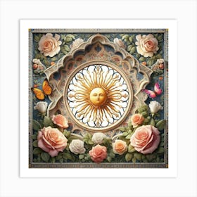 Sun And Roses22 Art Print