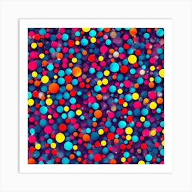 Confetti Background Art Print