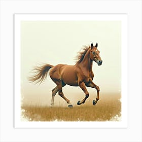 Horse Galloping 3 Art Print