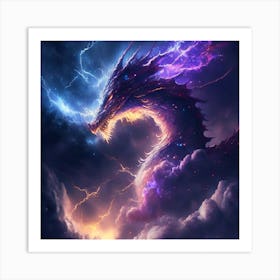 Lightning Dragon 4 Art Print