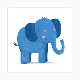 Charming Illustration Elephant 3 Art Print