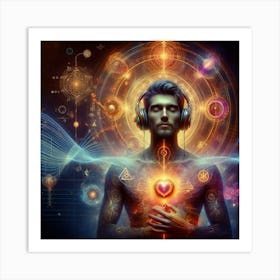 Psychedelic Man 1 Art Print