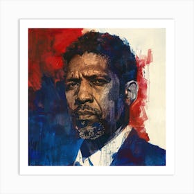 Creatai 24830 A Portrait Of The Actor Denzel Washington Throu 242733d5 F9d1 42f7 9e39 9267957c9255 3 Art Print