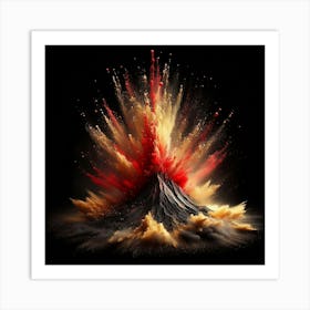 Volcano Explosion Art Print