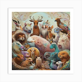 Animals Art Print