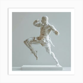 Karate Statue Art Print