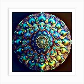 Fractal Mandala Art Print