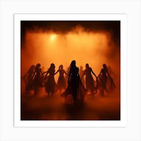 Dancers On Stage Art Print