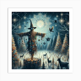 The scarecrow, Christmas (Variant 1) Art Print