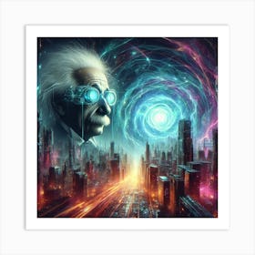 Albert Einstein 12 Art Print