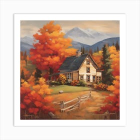 "Autumn in the Countryside" Art Print