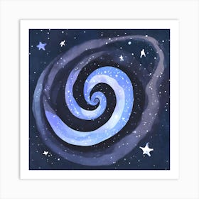 Galaxy Blue 4 Art Print