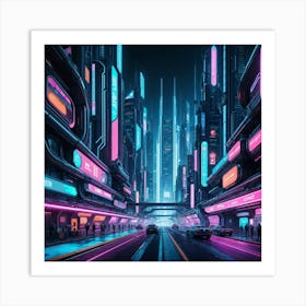 Futuristic City Art Print