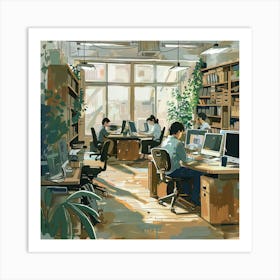 Office Work 1 Art Print