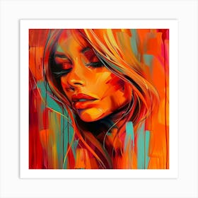 Abstract Of A Woman Art Print