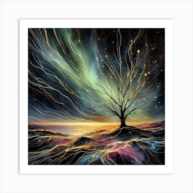 Northern lights Art Print