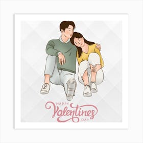 Happy Valentine Art Print