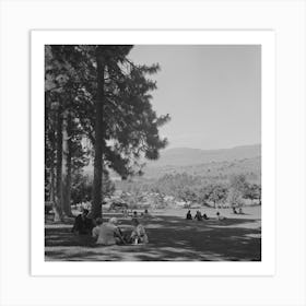 Untitled Photo, Possibly Related To Klamath Falls, Oregon, Sunday Afternoon In The City Park By Russell Lee 1 Art Print