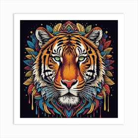 Tiger Head Art Print