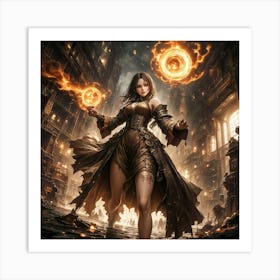 Gorgeous Steampunk  Witch - Anime Poster #8 Art Print