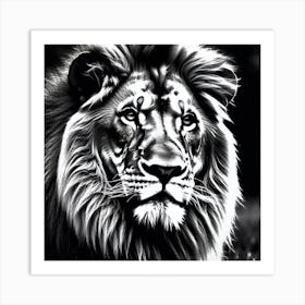 Lion art 84 Art Print