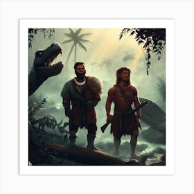 Prehistoric Men 1 Art Print