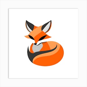 Fox Logo Art Print