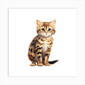 Bengal Kitten Art Print