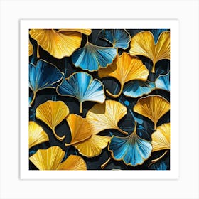 Ginkgo Leaves 28 Art Print