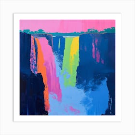 Abstract Travel Collection Victoria Falls Zambia Zimbabwe 1 Art Print