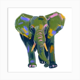 African Forest Elephant 04 Art Print