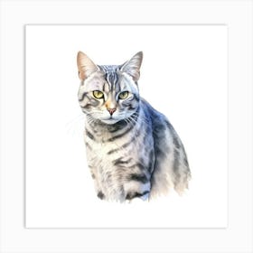 Egyptian Mau Cat Portrait 1 Art Print