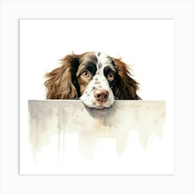 Spaniel English Sprint Art Print