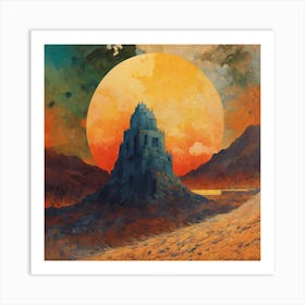 Castle In The Desert Art Print