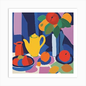 A Matisse-Inspired Still Life 2 Art Print