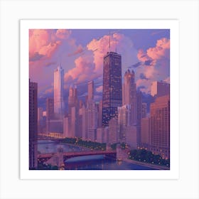 Chicago Skyline Art Print