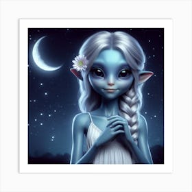 Elven Girl Art Print