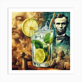 Abraham Lincoln'S Drink Art Print