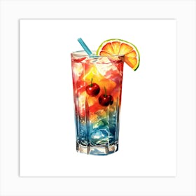 Tropical Cocktail Art Print