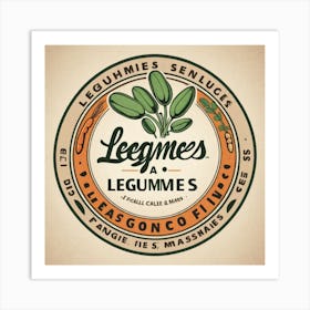 Legumes As A Logo (47) Art Print