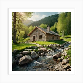 House In The Mountains 2 Art Print