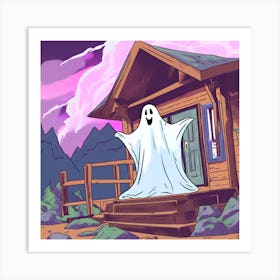 Ghost In The Cabin Art Print