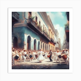 Puerto Rico Dance Art Print