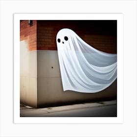 Ghost On A Wall Art Print