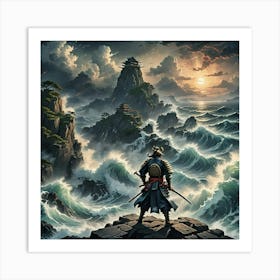 Alone Samurai Art Print