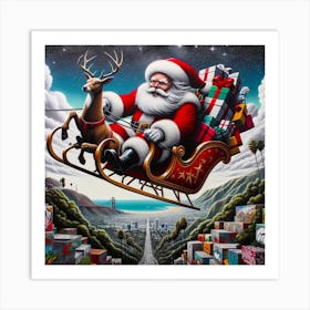 Santa Claus S Present Of Peace 04 Art Print
